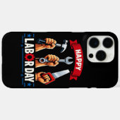 Gelukkige Dag van de Arbeid Case-Mate iPhone Case (Achterkant (horizontaal))