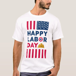 Gelukkige Dag van de Arbeid, vakantiedag in de VS T-shirt