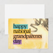 gelukkige dag van de grootouders briefkaart (Voorkant / Achterkant)