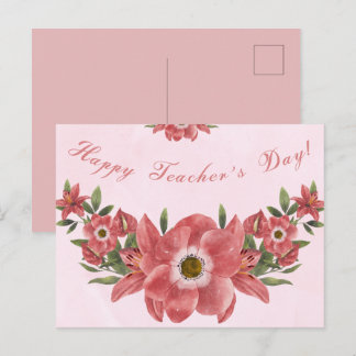 Gelukkige Dag van de Leraar Briefkaart