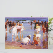 Gelukkige dagen aan het strand kaart (Staand voorkant)