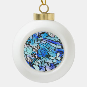 Gelukkige dagen zijn hier weer keramische bal ornament