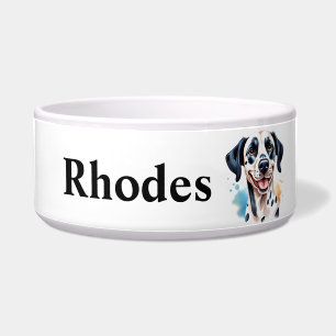 Gelukkige Dalmatische Hond huisdier Voerbakje