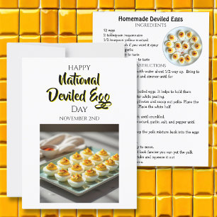 Gelukkige Deviled Egg Dag   2 november Briefkaart