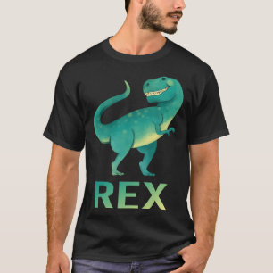 Gelukkige dinosaurus - Rex naam T-shirt