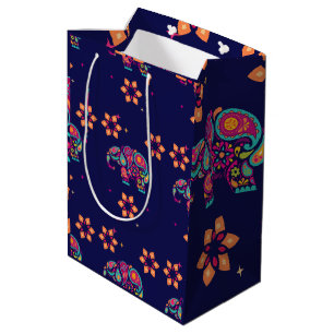 GELUKKIGE DIWALI INDIA INDISCHE OLIFANT MANDALA MEDIUM CADEAUZAKJE