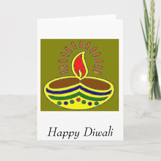 Gelukkige Diwali Kaart (Voorkant)