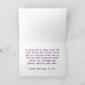 Gelukkige Diwali met de tekst van de bellendouane Kaart (Binnen)