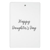 Gelukkige dochters dag si.ple minimaal voeg naam t mini klembord (Achterkant)