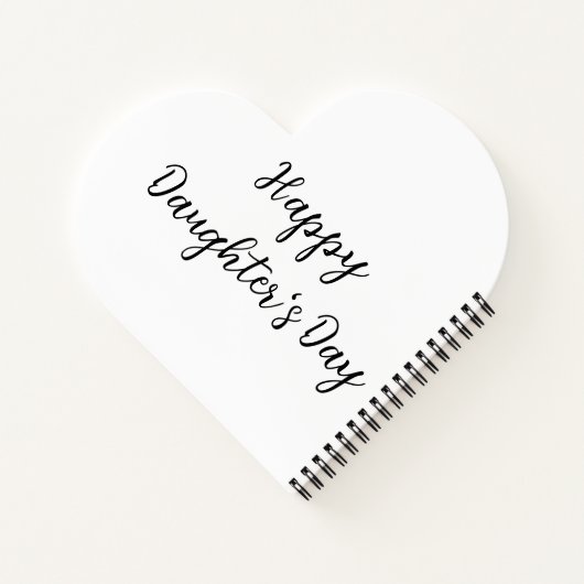 Gelukkige dochters dag si.ple minimaal voeg naam t notitieboek (Achterkant)
