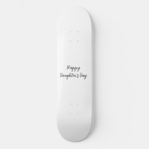 Gelukkige dochters dag si.ple minimaal voeg naam t skateboard