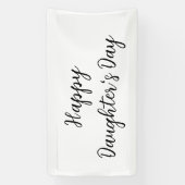 Gelukkige dochters dag si.ple minimaal voeg naam t spandoek (Verticaal)