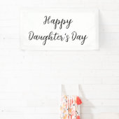 Gelukkige dochters dag si.ple minimaal voeg naam t spandoek (Insitu)