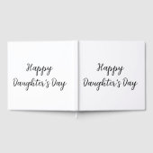 Gelukkige dochtersdag si.ple minimale naamtekst to gastenboek (Volledig)