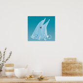 Gelukkige Dolfijn Poster (Keuken)