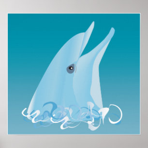 Gelukkige Dolfijn Poster