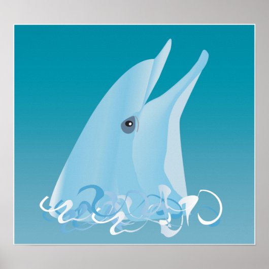 Gelukkige Dolfijn Poster (Voorkant)