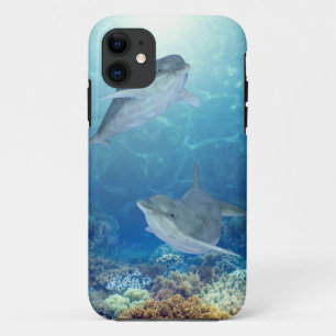 gelukkige dolfijnen iPhone 11 hoesje