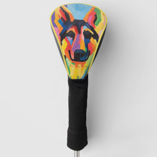 Gelukkige Duitse Herder Hond 02 - Kaori Golfheadcover