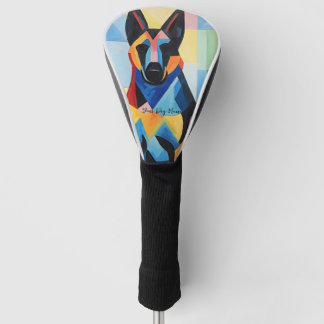 Gelukkige Duitse Herder Hond 03 - Kaori Golfheadcover