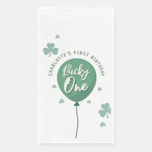 Gelukkige Eén 1e Verjaardag St. Patrick's Day Klav Servet