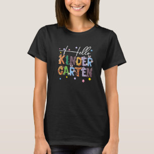 Gelukkige eerste dag laten we doen dieren kleuters t-shirt