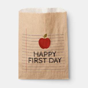 Gelukkige eerste dag terug naar school Apple Teach Bedankzakje