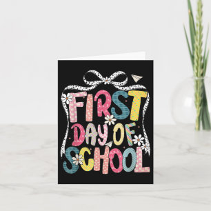Gelukkige eerste dag terug naar school Coquette Bo Kaart