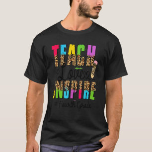 Gelukkige eerste dag van de 4e klas leraar Boho Le T-shirt