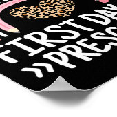 Gelukkige eerste dag van de kleuterschool Leopard  Poster (Hoek)