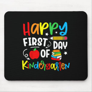 Gelukkige eerste dag van de kleuterschool Terug na Muismat