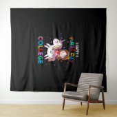 Gelukkige eerste dag van de universiteit Eenhoorn  Wandkleed (In Situ (horizontaal))