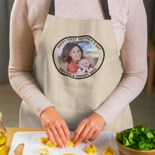 Gelukkige eerste Moederdag Custom Foto & Tekst Schort