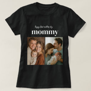 gelukkige eerste moederdag leuke fotocollage T-shi T-shirt