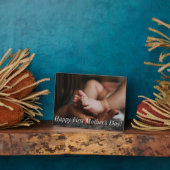 gelukkige eerste moederdag, vakantiefoto aangepast fotoplaat (Zijkant)