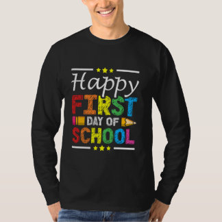 Gelukkige eerste schooldag Kinder leerling terug n T-shirt