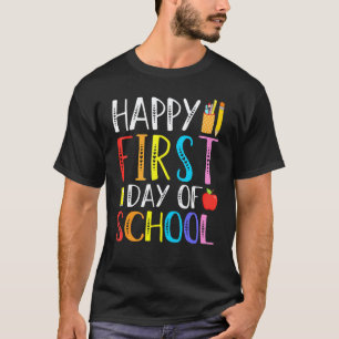Gelukkige eerste schooldag Leraren Studenten Oude T-shirt
