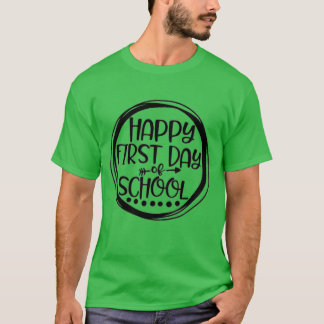 Gelukkige eerste schooldag Studenteacher outfit vr T-shirt