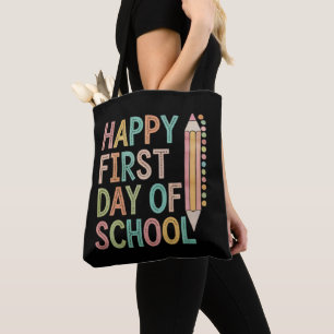 Gelukkige eerste schooldag Terug naar school Draagtas