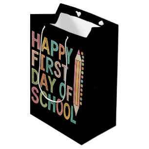 Gelukkige eerste schooldag Terug naar school Medium Cadeauzakje