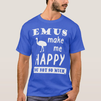 Gelukkige Emu Australië Liefhebber Dierenjongen T-shirt