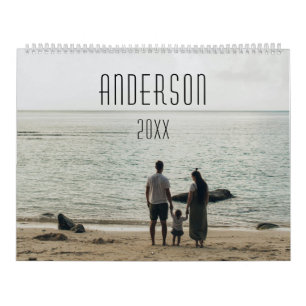 Gelukkige familie gepersonaliseerde schattige foto kalender