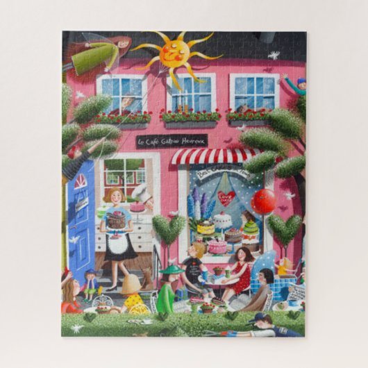 Gelukkige familie legpuzzel (Verticaal)