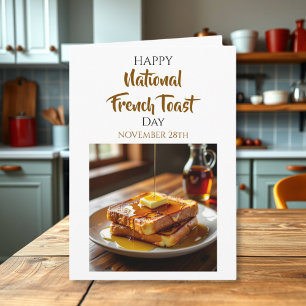 Gelukkige Franse Toast Dag 28 nov Kaart