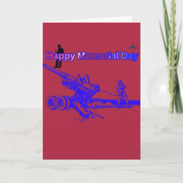 Gelukkige gedenkdag scharlakenrood kaart