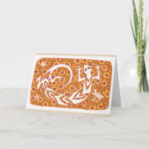 "Gelukkige Geest" notecard Kaart