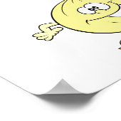 gelukkige gekke ui-cartoon poster (Hoek)