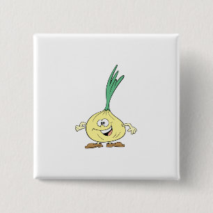 gelukkige gekke ui-cartoon vierkante button 5,1 cm
