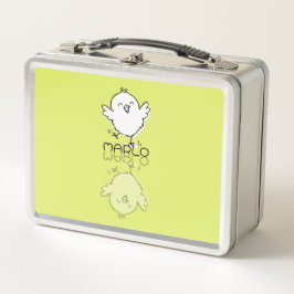 Gelukkige Gele Kuiken Reflectie Doodle Aangepaste