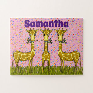 Gelukkige Giraffen Puzzel